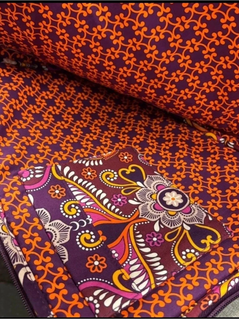 Vera Bradley Safari Sunset Paisley Quilted Laptop Sleeve and Pouch Set